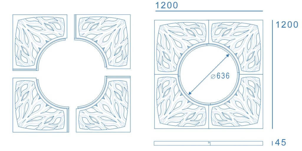 Приствольная решетка для дерева ZKING CRUST 1.2х1.2м Черная в Ноябрьске фото